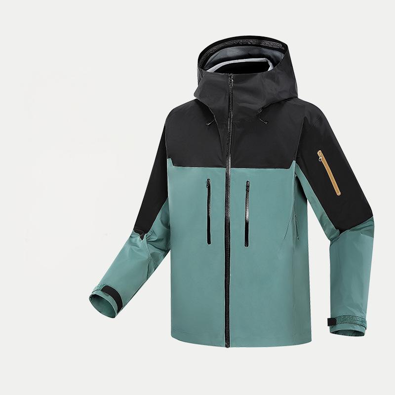 Spring and autumn hard shell jacket for men and women, windproof and waterproof, outdoor sports hiking
