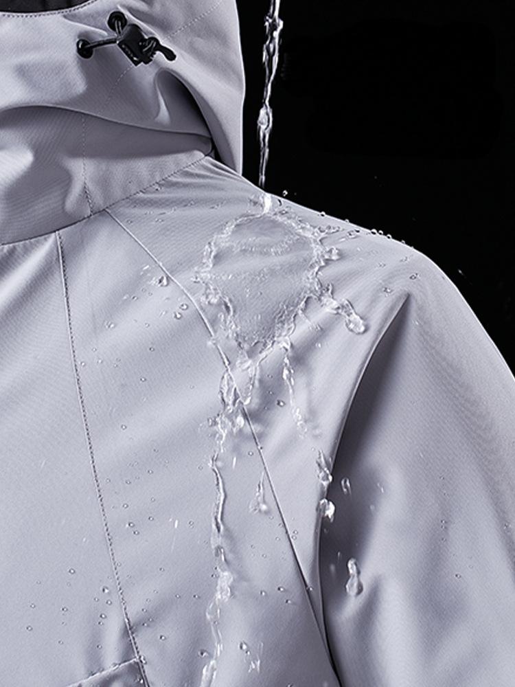 Three-in-one water-repellent jacket for men and women
