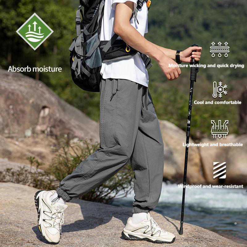 Versatile straight overalls mountain loose couple style long pants