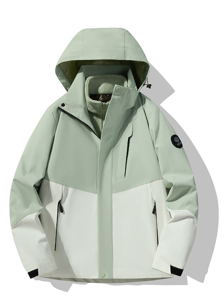 New waterproof waterproof three-in-one outdoor climbing jacket mountaineering clothing couple