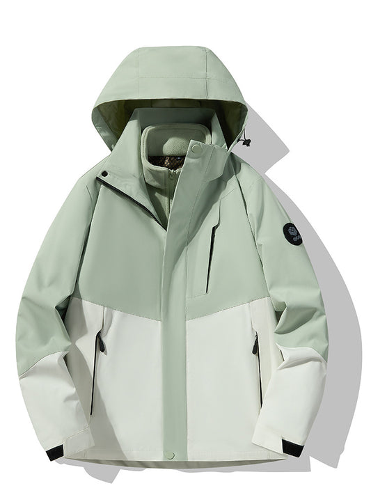 New waterproof waterproof three-in-one outdoor climbing jacket mountaineering clothing couple