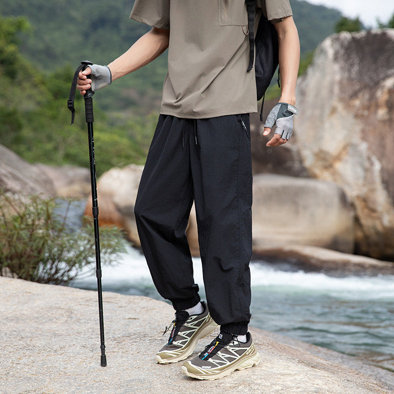 Versatile straight overalls mountain loose couple style long pants