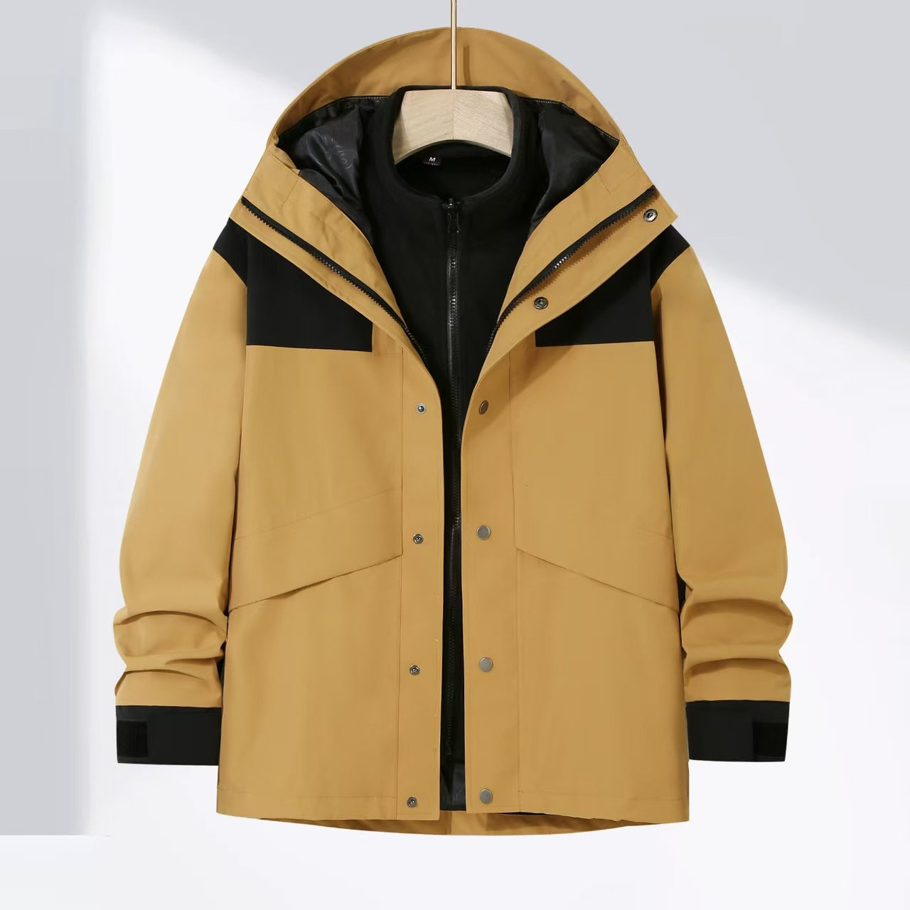 Three-in-one jacket for men and women, large size, sportswear