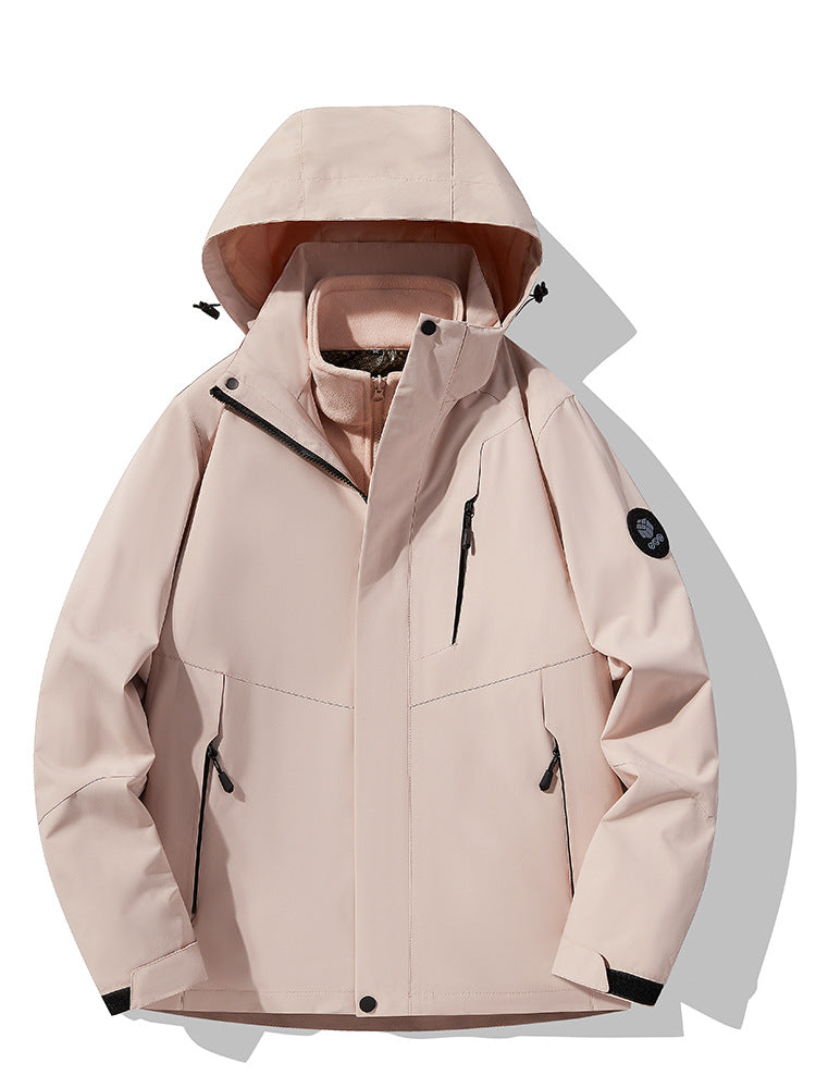 New waterproof waterproof three-in-one outdoor climbing jacket mountaineering clothing couple