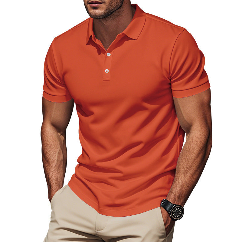 POLO shirt golf style gentleman loose breathable lapel short sleeve