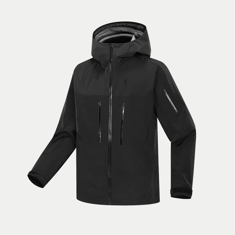 Spring and autumn hard shell jacket for men and women, windproof and waterproof, outdoor sports hiking