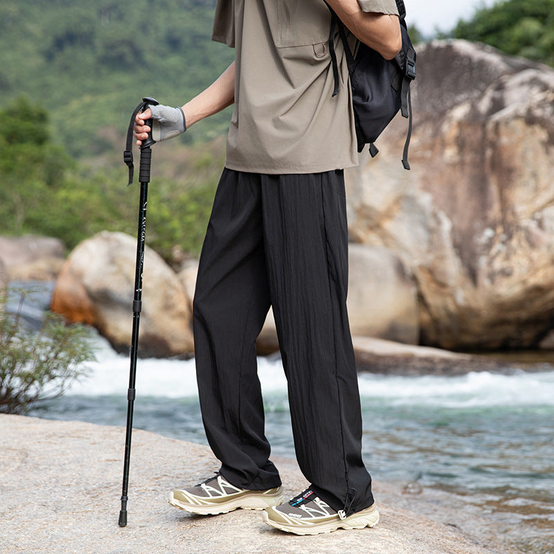 Ice silk light drape casual pants