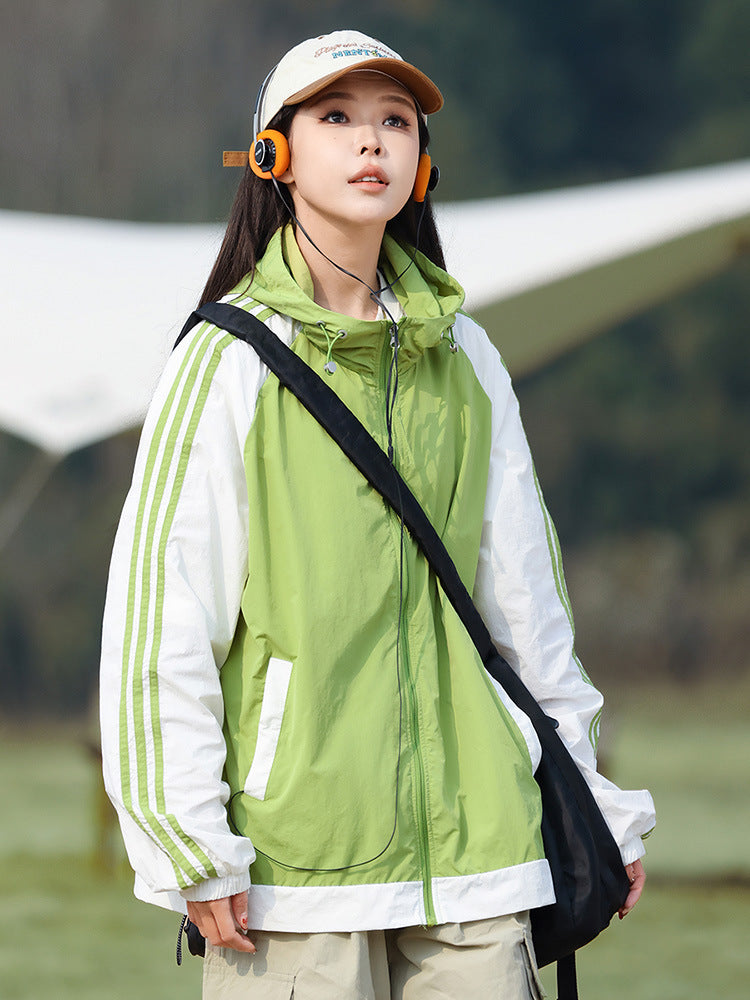 New UV-proof thin ice silk large size cycling jacket