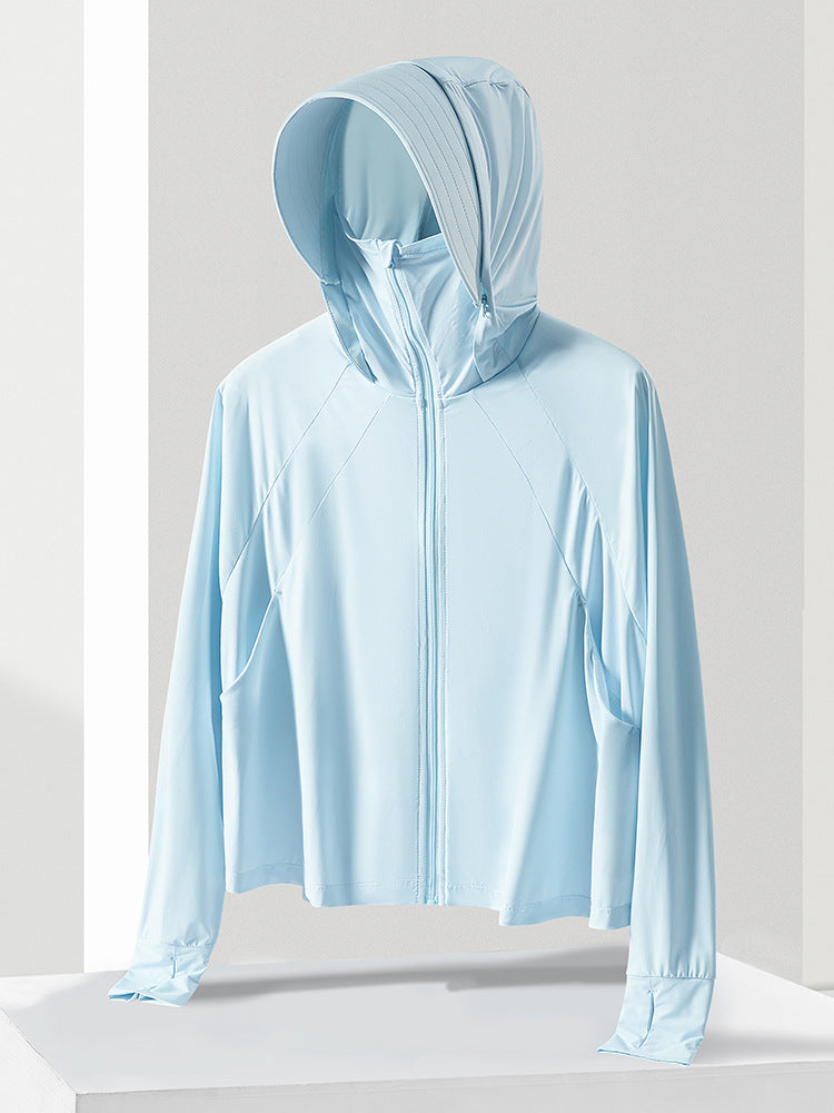 New UV-proof breathable thin outdoor sun protection jacket for slimming
