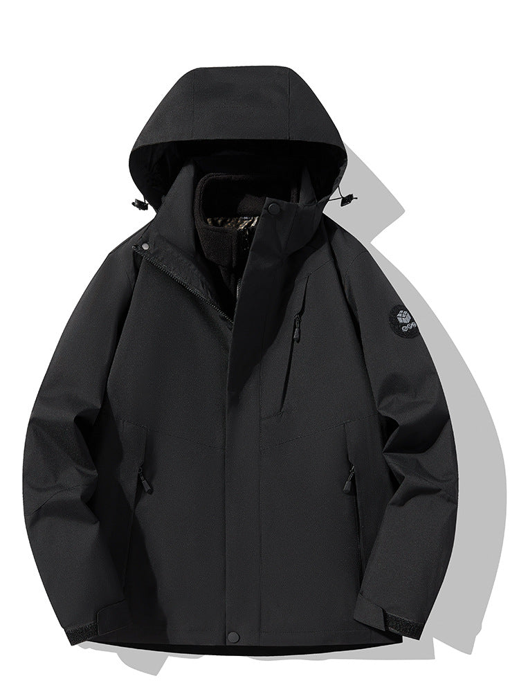 New waterproof waterproof three-in-one outdoor climbing jacket mountaineering clothing couple