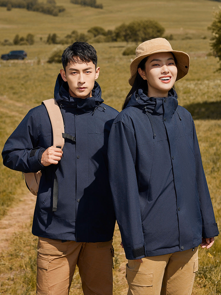 Three-in-one detachable two-piece jacket