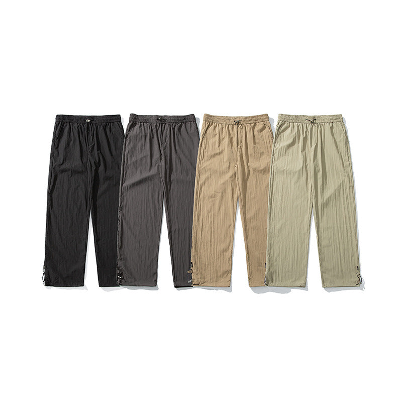 Ice silk light drape casual pants