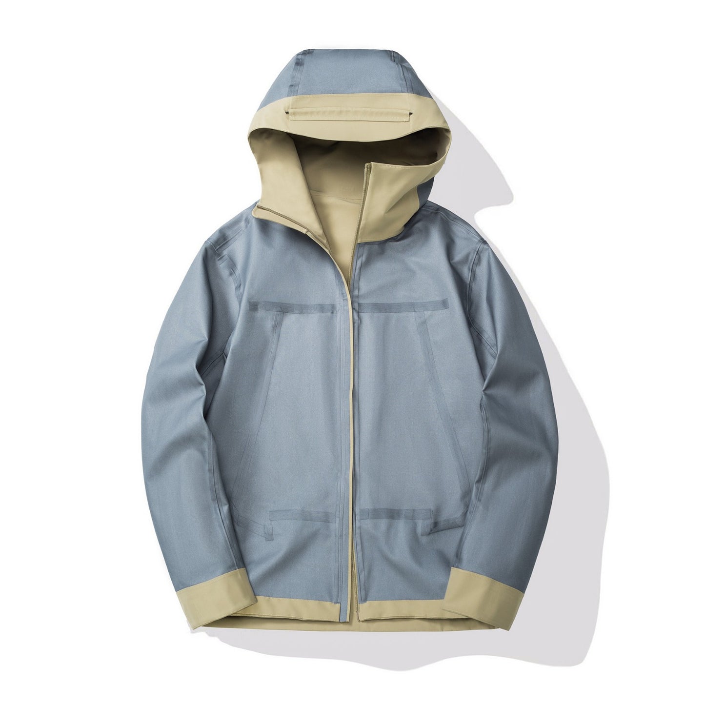 New autumn windproof and waterproof seamless laminated single-layer mountaineering suit