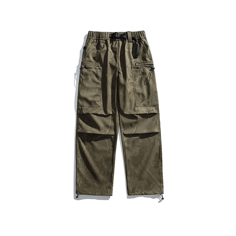 Waterproof straight-leg mountain pants outdoor paratrooper pants