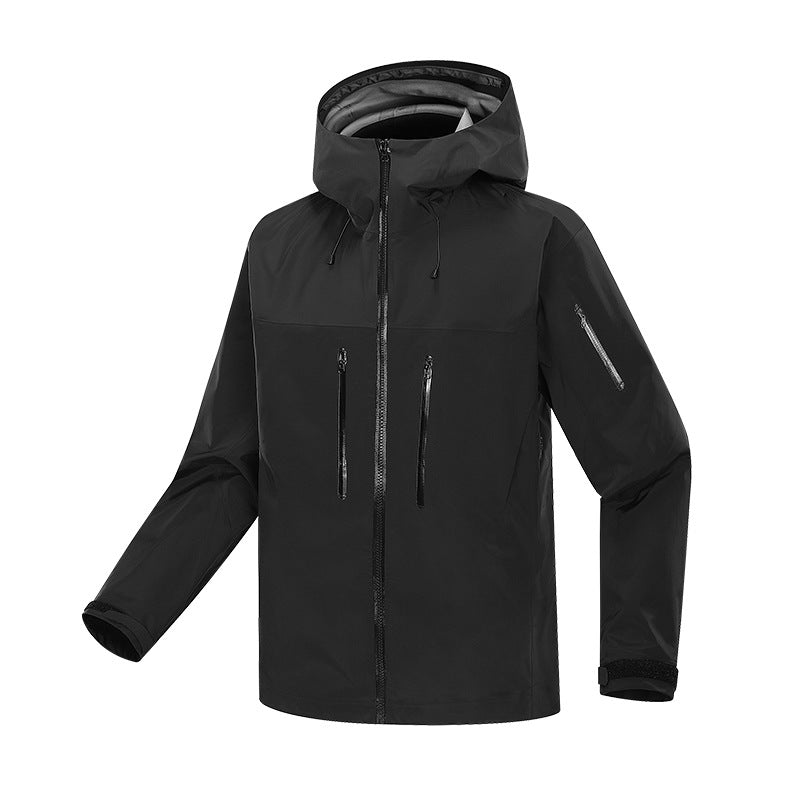 Spring and autumn hard shell jacket for men and women, windproof and waterproof, outdoor sports hiking