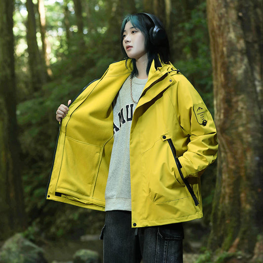 Three-in-one water-repellent jacket for men and women