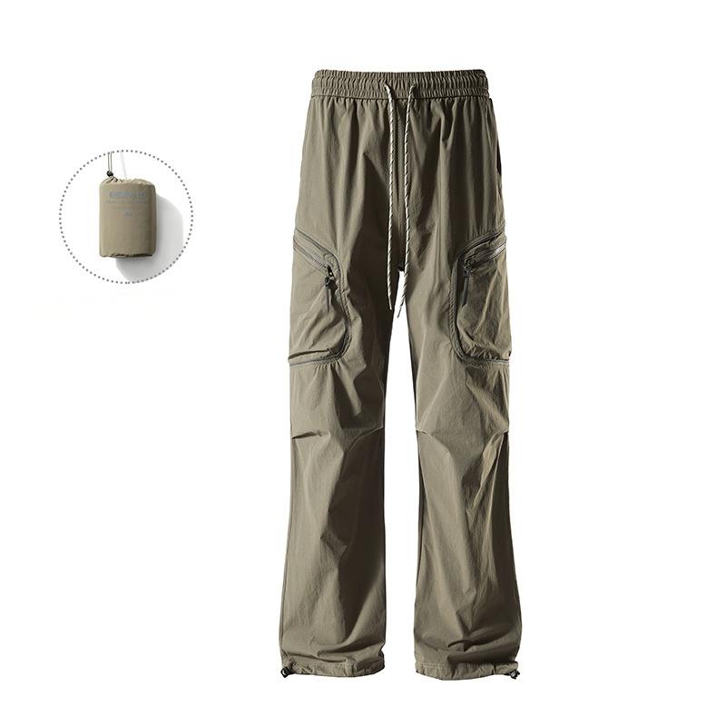 PUF50+ casual versatile storage overalls couple trousers