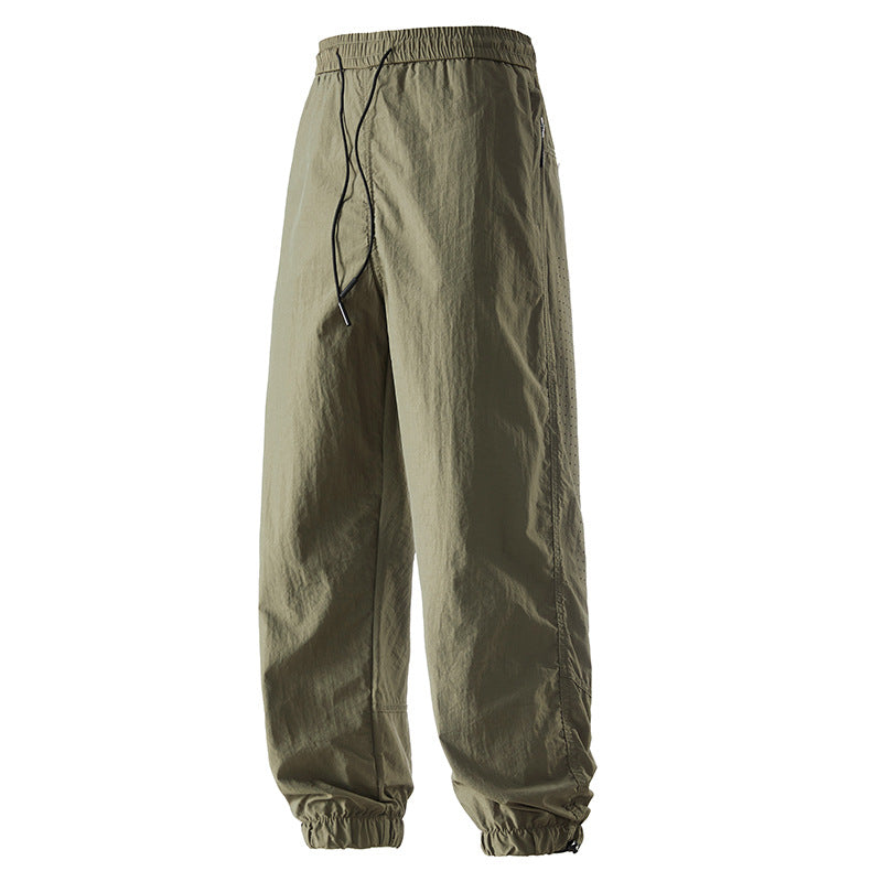 Versatile straight overalls mountain loose couple style long pants