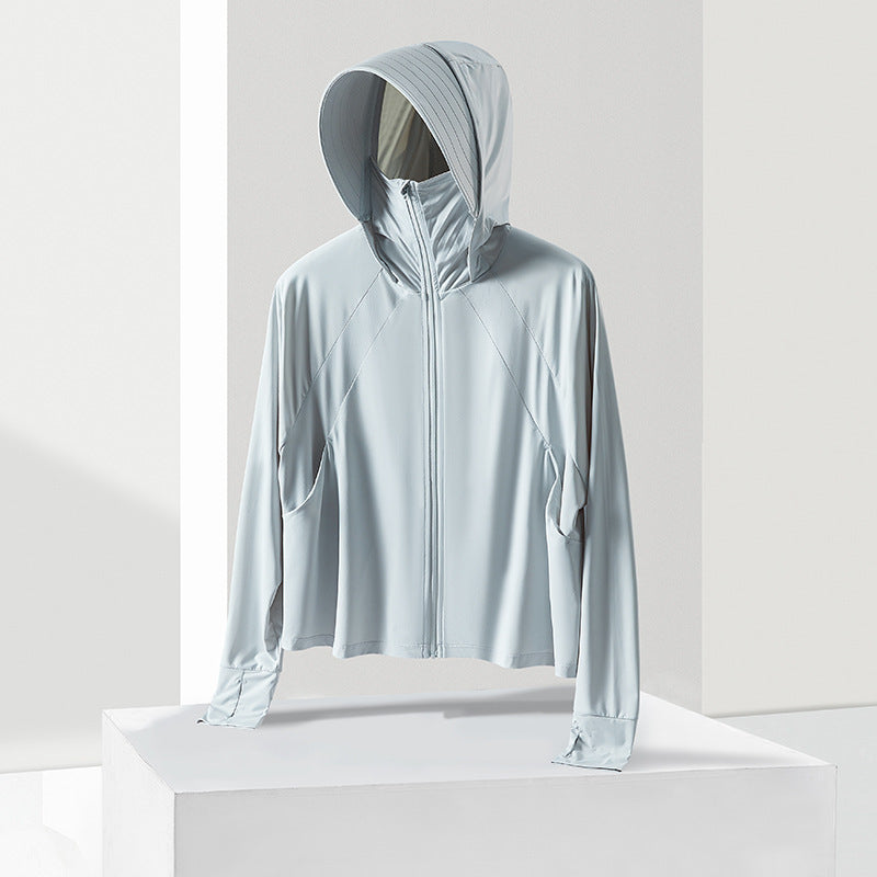 New UV-proof breathable thin outdoor sun protection jacket for slimming