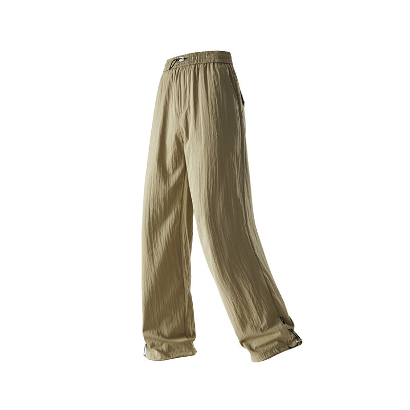Ice silk light drape casual pants