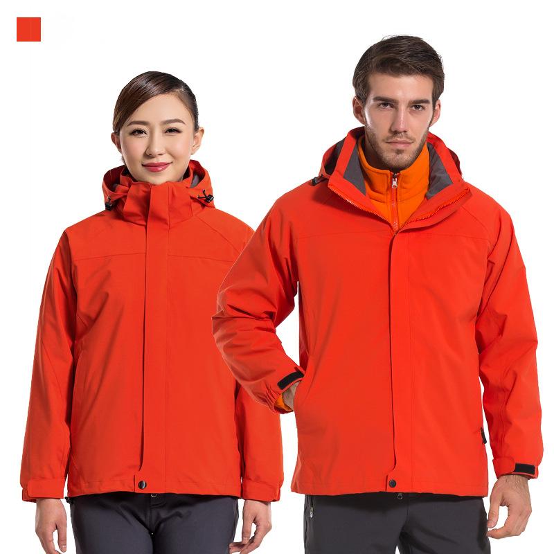New outdoor three-in-one jacket two-piece set with detachable liner