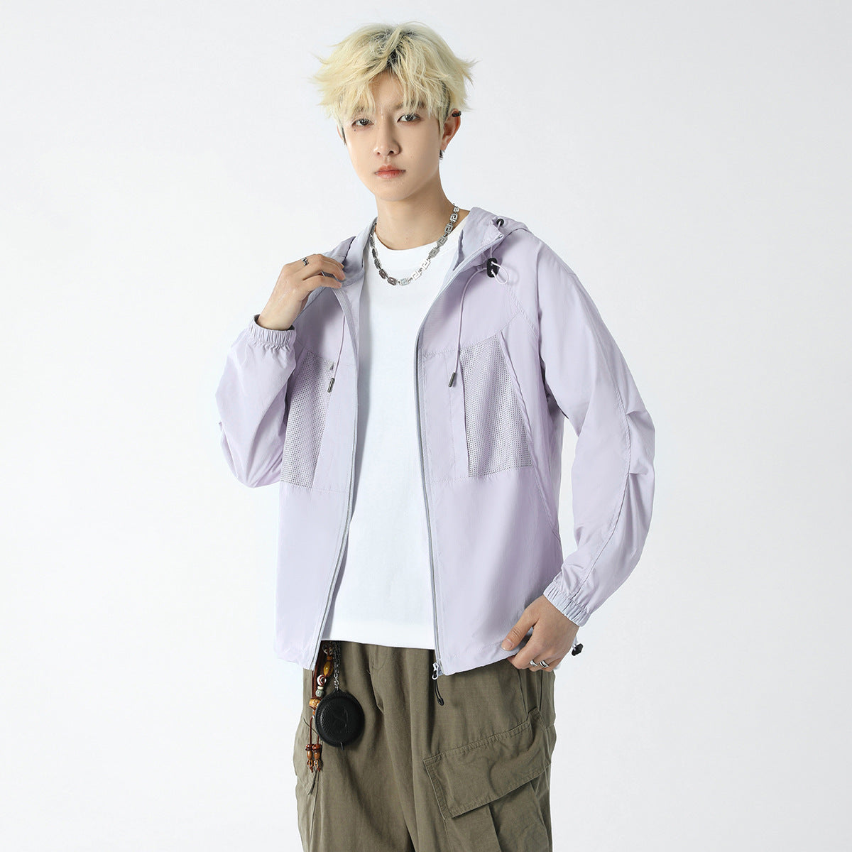 UPF100+ sun protection clothing for women summer thin anti-ultraviolet sunshade ice silk breathable sun protection shirt