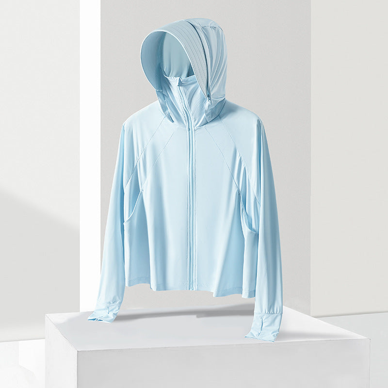 New UV-proof breathable thin outdoor sun protection jacket for slimming