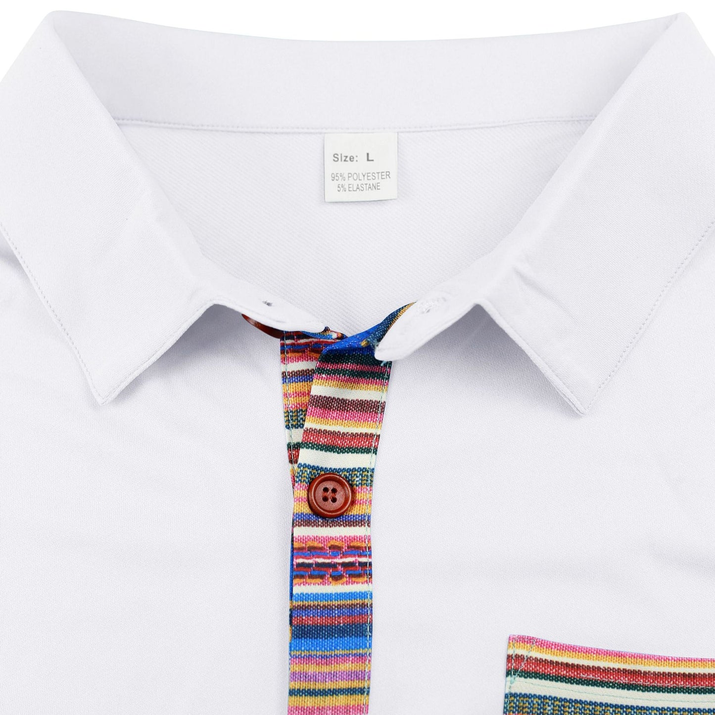 Loose casual light luxury bohemian style contrast color shirt short sleeve men