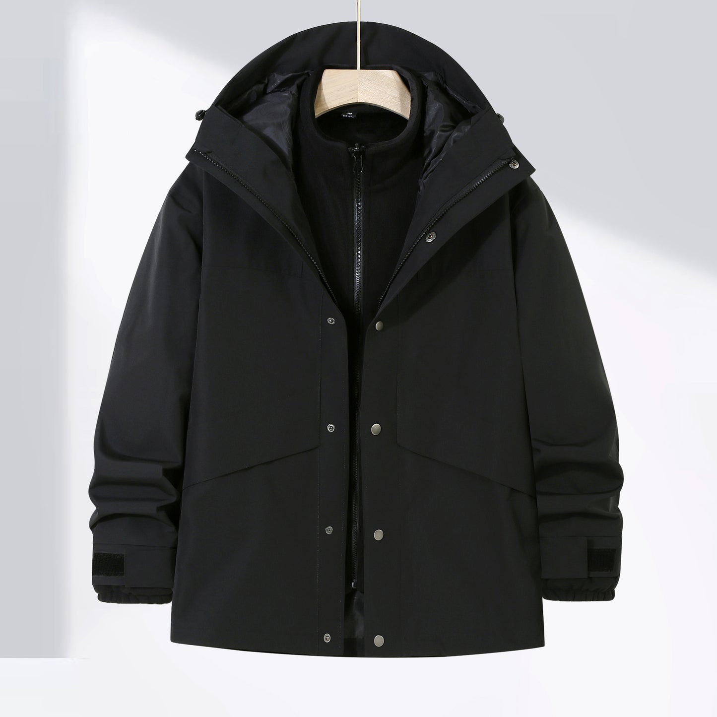 Three-in-one jacket for men and women, large size, sportswear