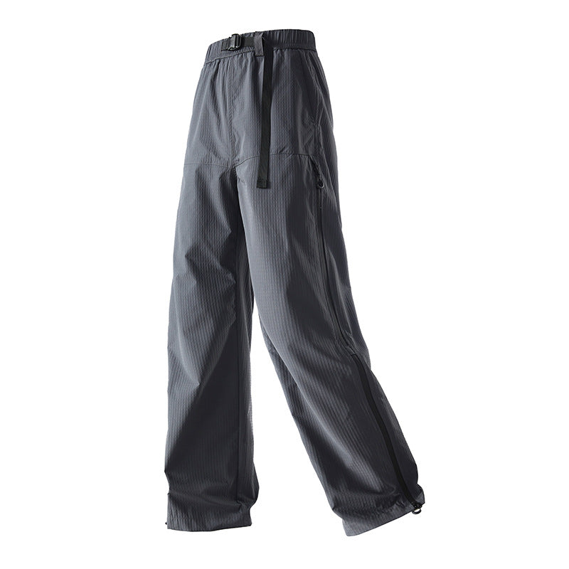 New three-proof outdoor waterproof quick-drying functional assault pants sports zipper wide-leg pants