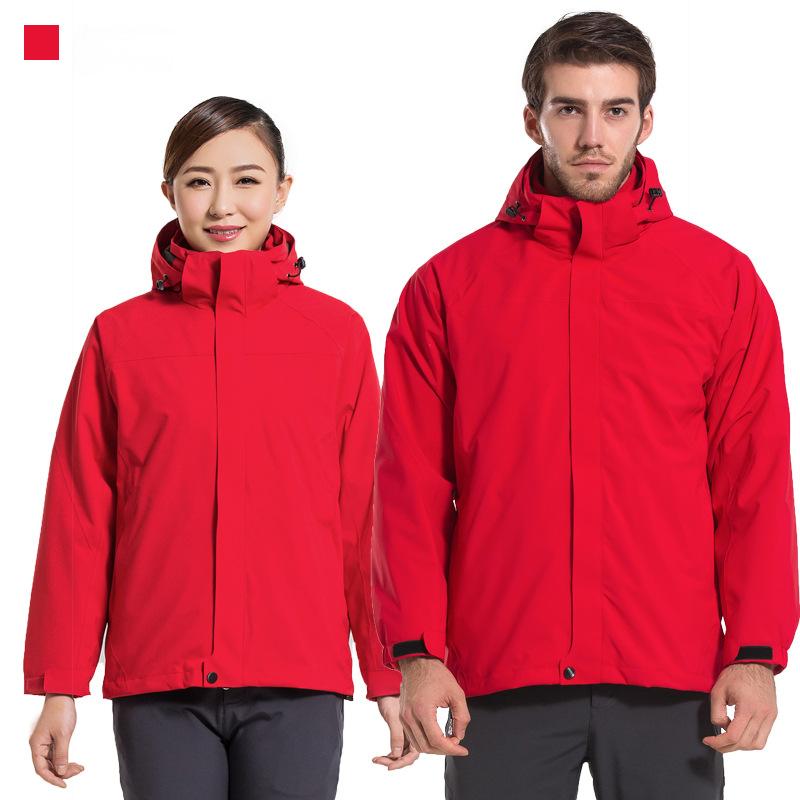 New outdoor three-in-one jacket two-piece set with detachable liner