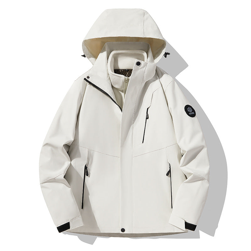 New waterproof waterproof three-in-one outdoor climbing jacket mountaineering clothing couple