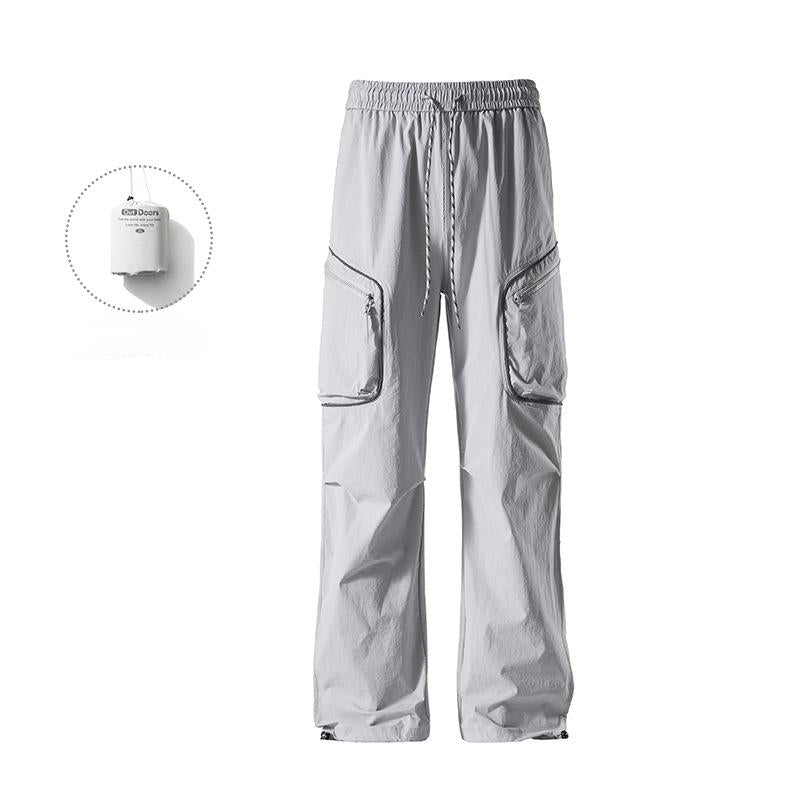 PUF50+ casual versatile storage overalls couple trousers