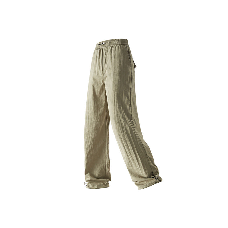 Ice silk light drape casual pants