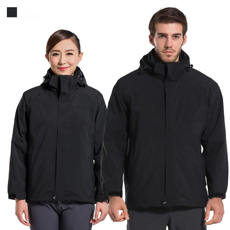 New outdoor three-in-one jacket two-piece set with detachable liner