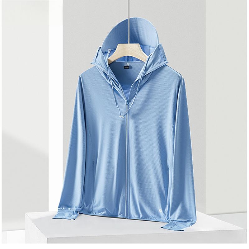 UPF50+ sun protection clothing ice sense anti-ultraviolet summer men's thin