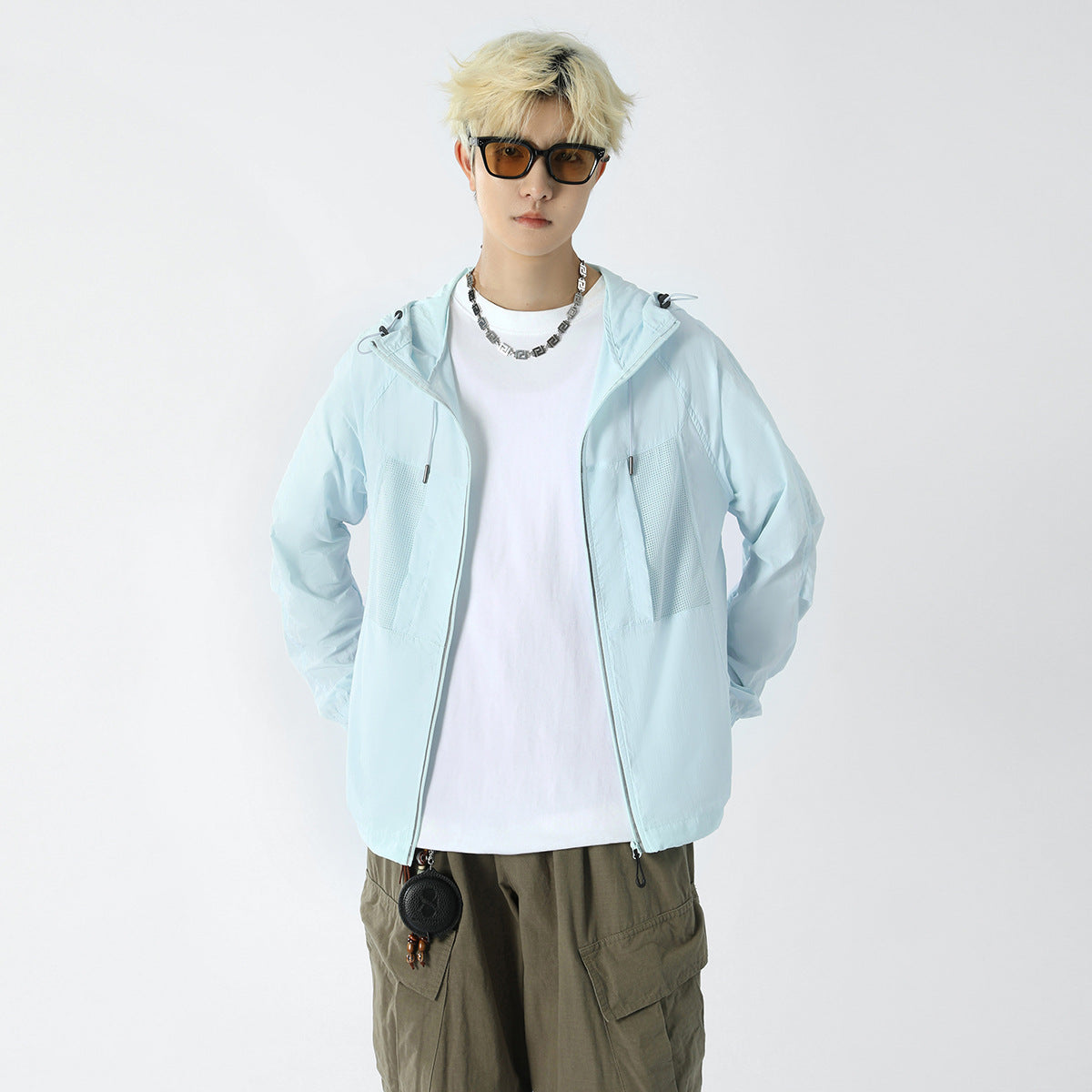 UPF100+ sun protection clothing for women summer thin anti-ultraviolet sunshade ice silk breathable sun protection shirt