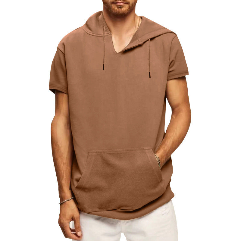 New Men's Pullover Sports Leisure Short Sleeve T-Shirt