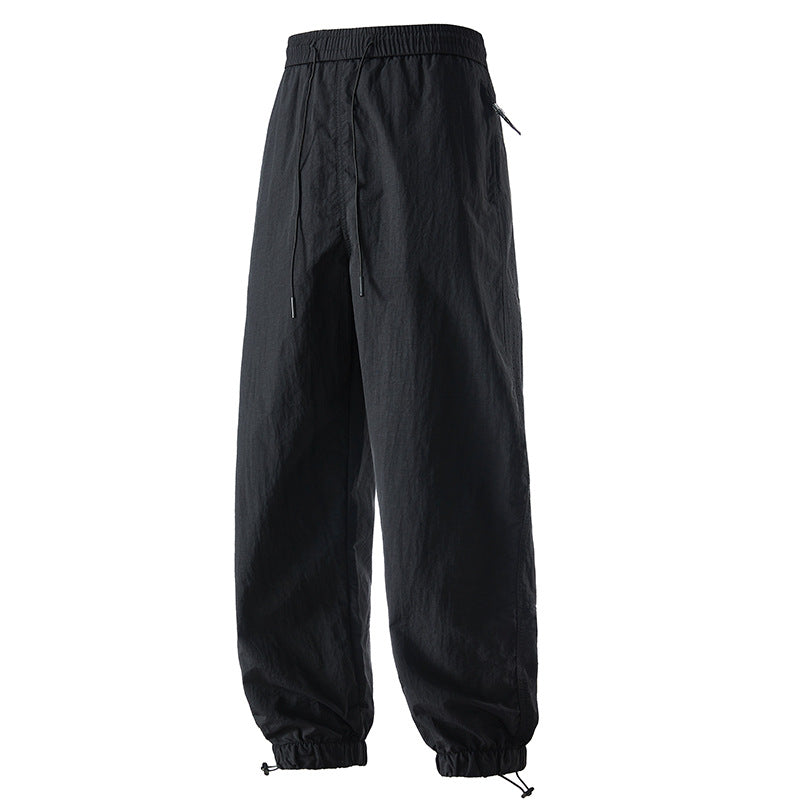 Versatile straight overalls mountain loose couple style long pants