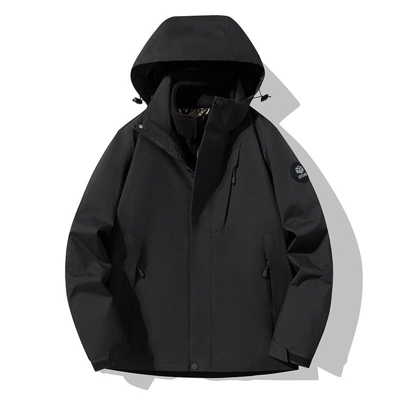 New waterproof waterproof three-in-one outdoor climbing jacket mountaineering clothing couple