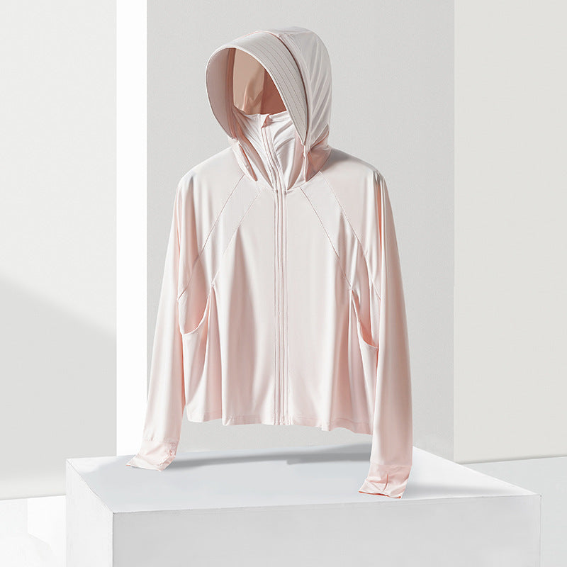 New UV-proof breathable thin outdoor sun protection jacket for slimming