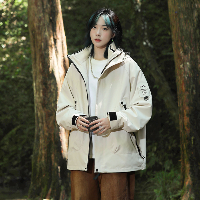 Three-in-one water-repellent jacket for men and women