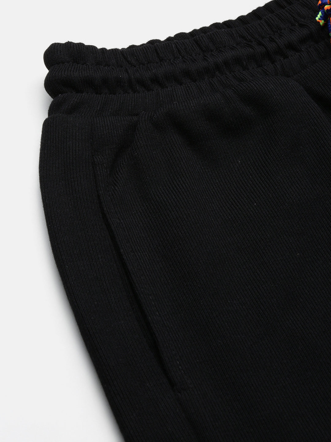 Men's Black Cotton Shorts