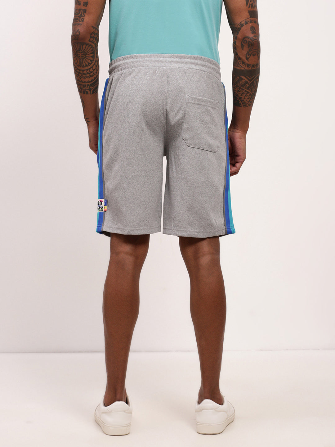 Men's Grey Cotton Shorts