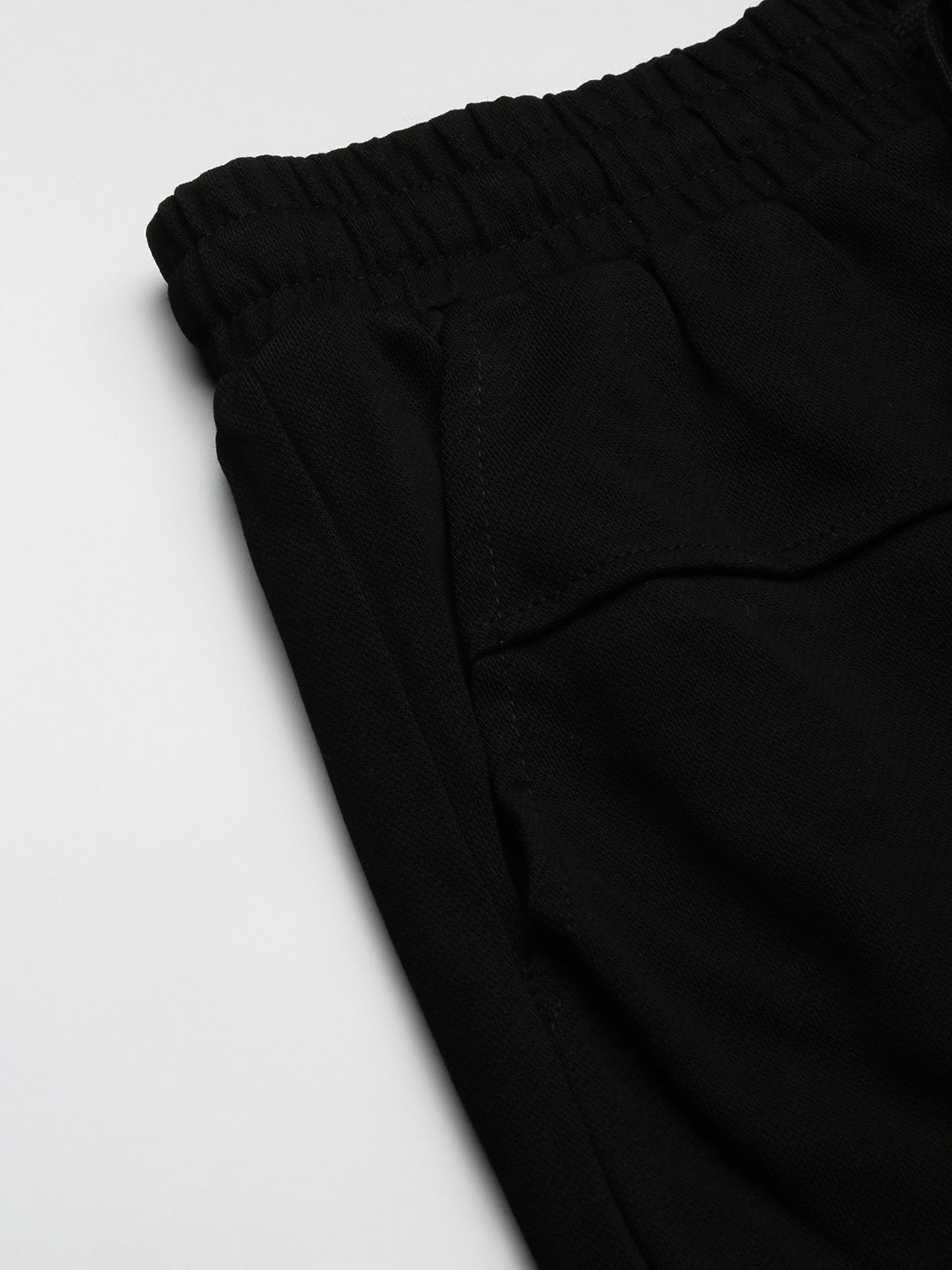 Men's Black Relaxed Fit Shorts