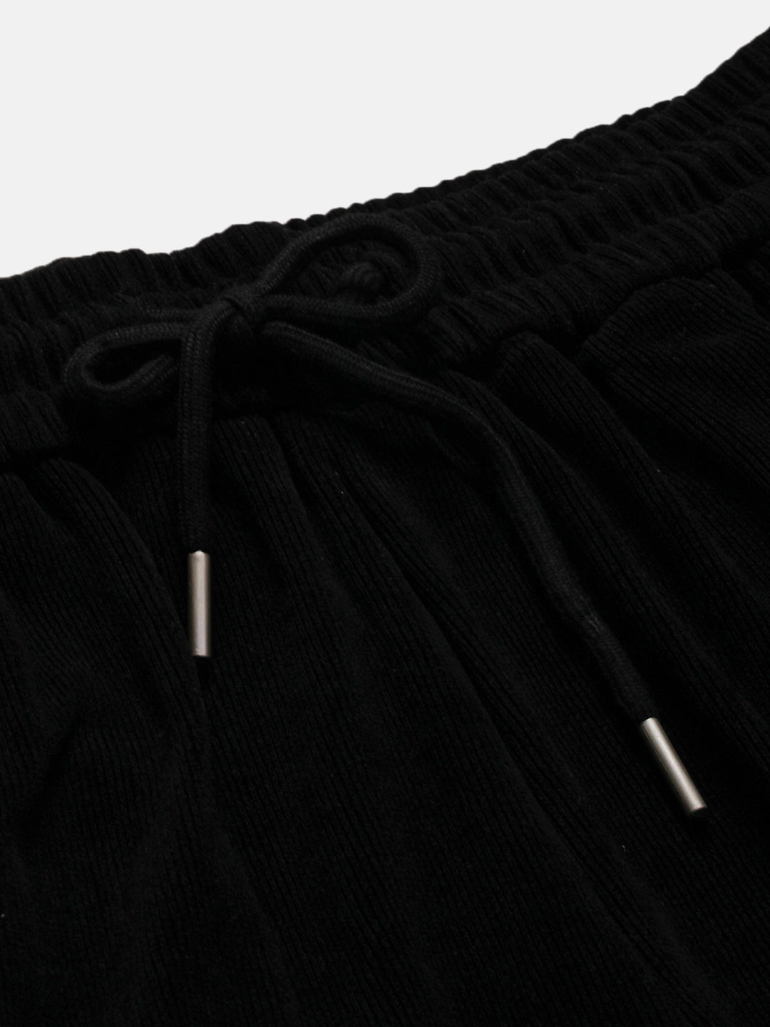 Men's Black Solid Regular Fit Shorts