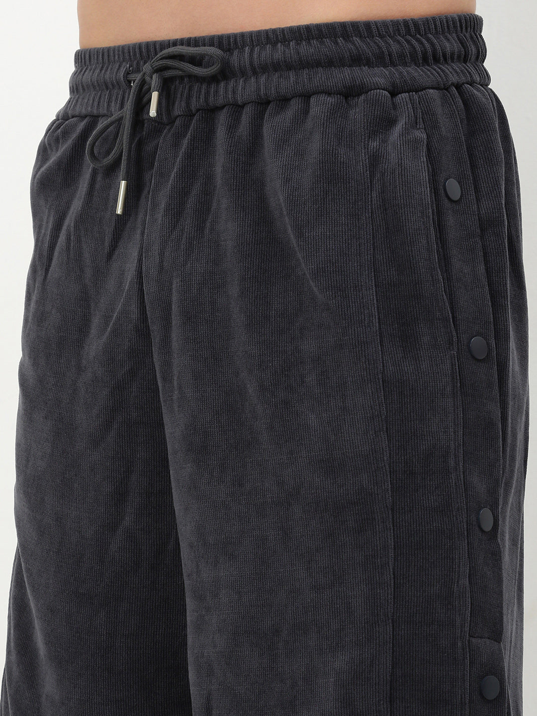 Men's Grey Solid Shorts