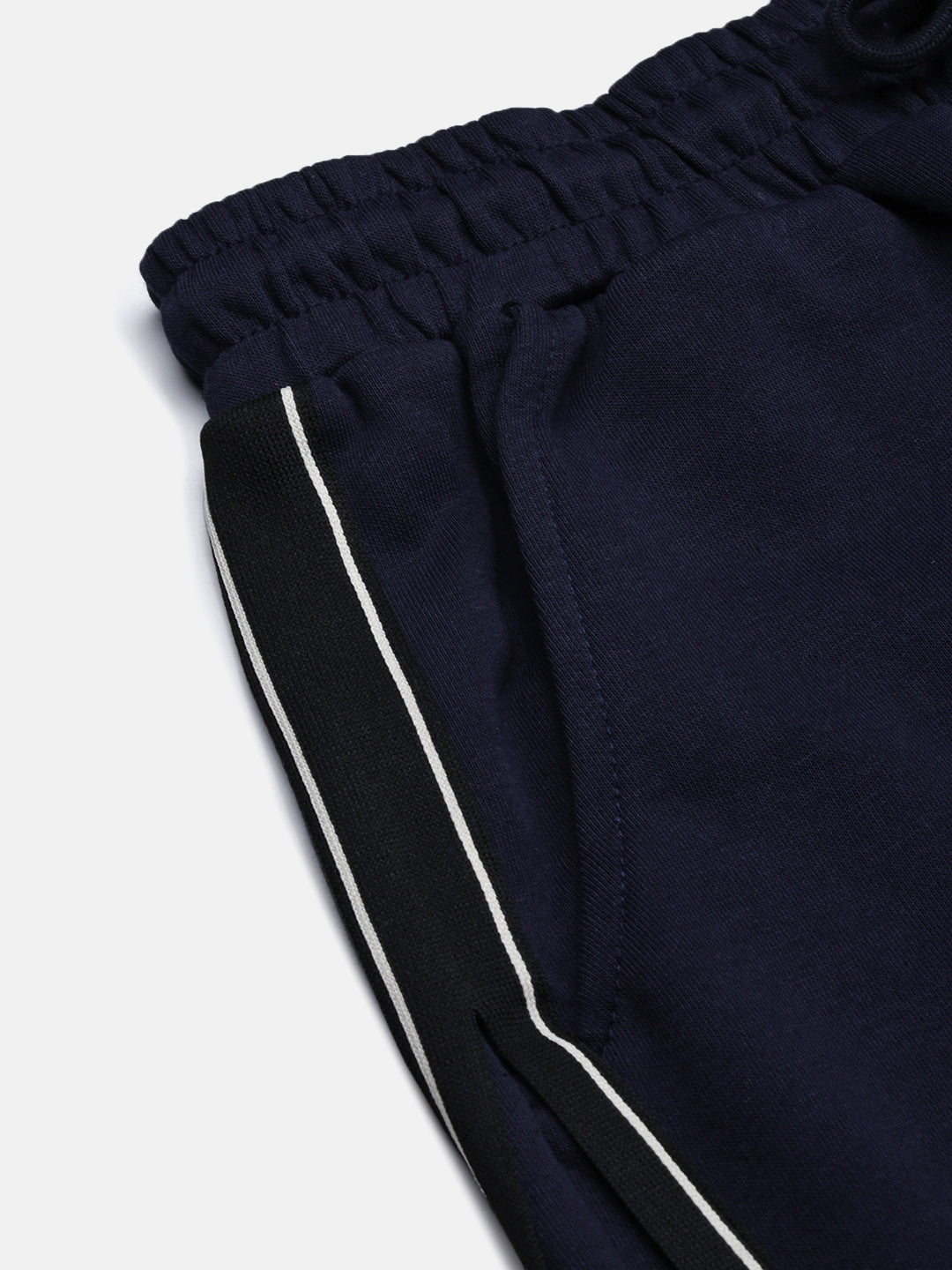 Men's Navy Blue Solid Shorts