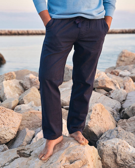 Meddon - Mens Twill Trouser - Navy