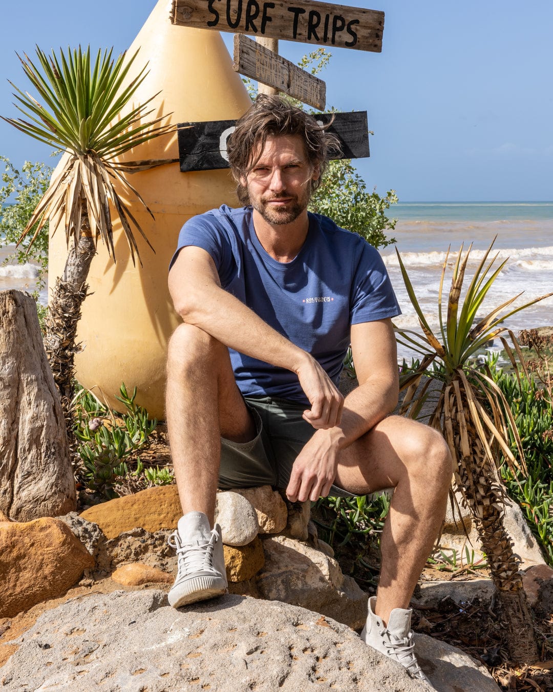 Rebalance - Mens T-Shirt - Blue